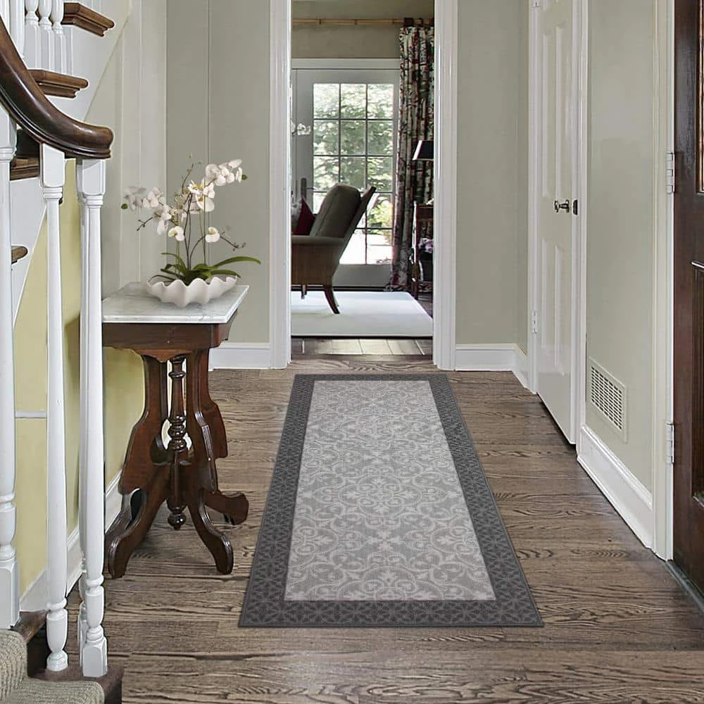 Derbent Grey 2 ft. x 5 ft. Accent Rug by TrafficMaster 4 Derbent Grey 2 ft. x 5 ft. Accent Rug by TrafficMaster - Image 2