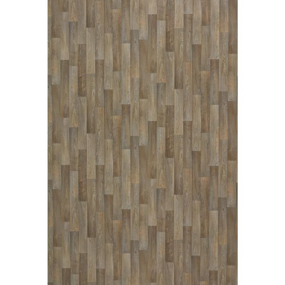 Greyed Oak Wood Residential Vinyl Sheet Flooring 12 ft. Wide x Cut to Length by TrafficMaster 10 Greyed Oak Wood Residential Vinyl Sheet Flooring 12 ft. Wide x Cut to Length by TrafficMaster - Image 8