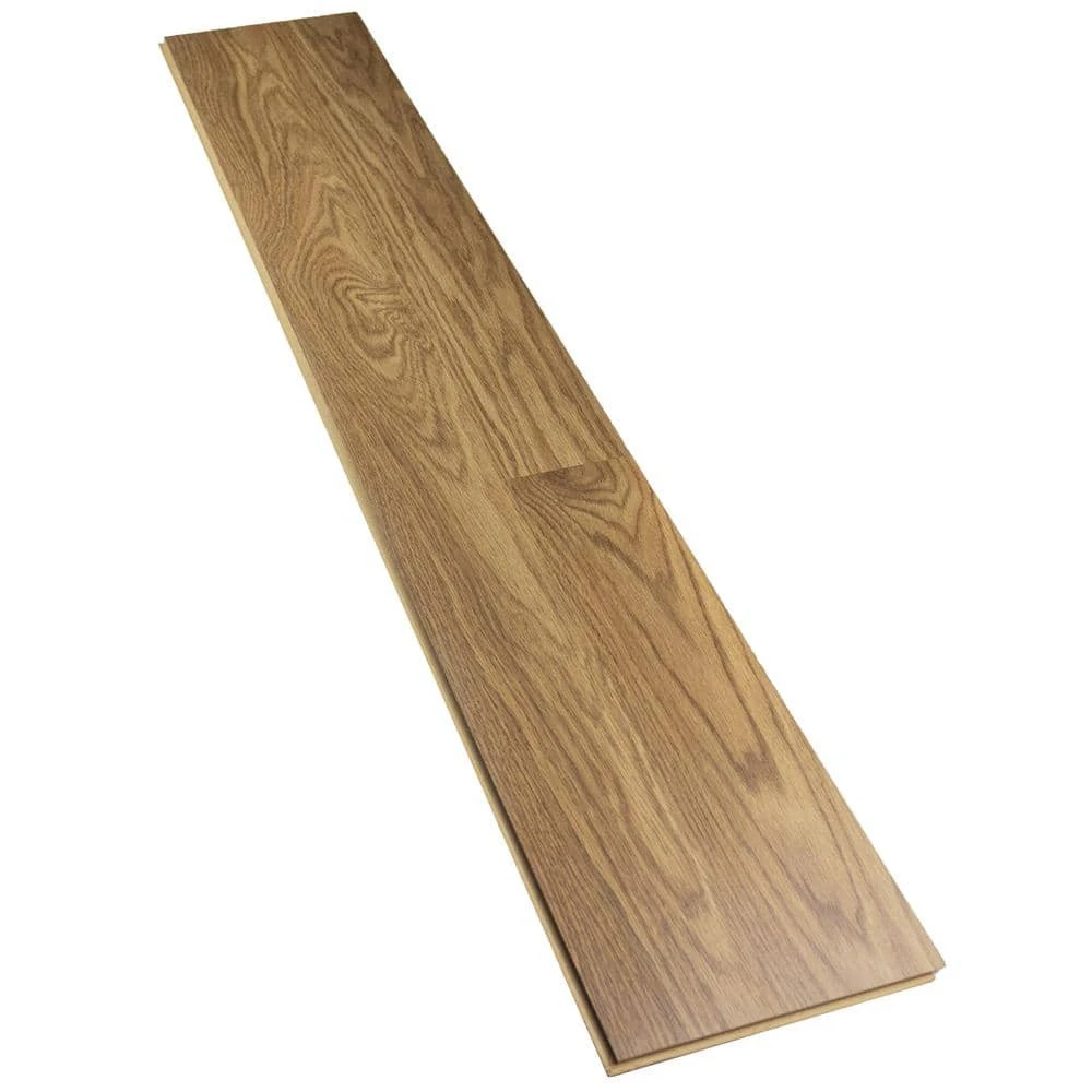 Kellum Valley Gunstock Oak 7 mm T x 8.03 in. W Laminate Wood Flooring (23.91 sq.ft/Case) by TrafficMaster 5 Kellum Valley Gunstock Oak 7 mm T x 8.03 in. W Laminate Wood Flooring (23.91 sq.ft/Case) by TrafficMaster - Image 3