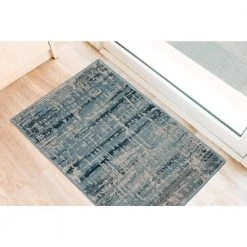 Apollo 5 Indigo 1 ft. 6 in. x 2 ft. 5 in. Distressed Crosshatch Indoor Area Rug by Addison Rugs -TrafficMaster || Addison Rugs Sales indigo addison rugs area rugs hdap5in20x30 31 1000