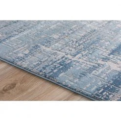 Apollo 5 Indigo 1 ft. 6 in. x 2 ft. 5 in. Distressed Crosshatch Indoor Area Rug by Addison Rugs -TrafficMaster || Addison Rugs Sales indigo addison rugs area rugs hdap5in20x30 4f 1000
