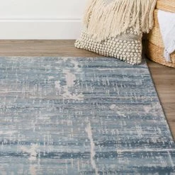 Apollo 5 Indigo 1 ft. 6 in. x 2 ft. 5 in. Distressed Crosshatch Indoor Area Rug by Addison Rugs -TrafficMaster || Addison Rugs Sales indigo addison rugs area rugs hdap5in20x30 76 1000