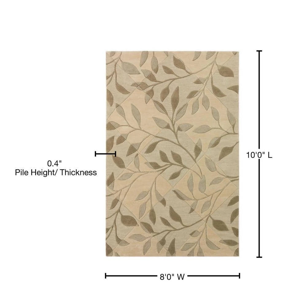 Ascot 21 Diamond Floral Ivory 8 ft. x 10 ft. Area Rug by Addison Rugs 8 Ascot 21 Diamond Floral Ivory 8 ft. x 10 ft. Area Rug by Addison Rugs - Image 6