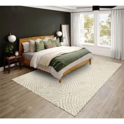 Evolve Ivory 9 ft. x 12 ft. Geometric Area Rug by Addison Rugs -TrafficMaster || Addison Rugs Sales ivory addison rugs area rugs hdee3iv9x12 31 1000