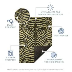 Kruger Ivory 10 ft. x 14 ft. Animal Print Area Rug by Addison Rugs -TrafficMaster || Addison Rugs Sales ivory addison rugs area rugs hdkr1iv10x14 76 1000