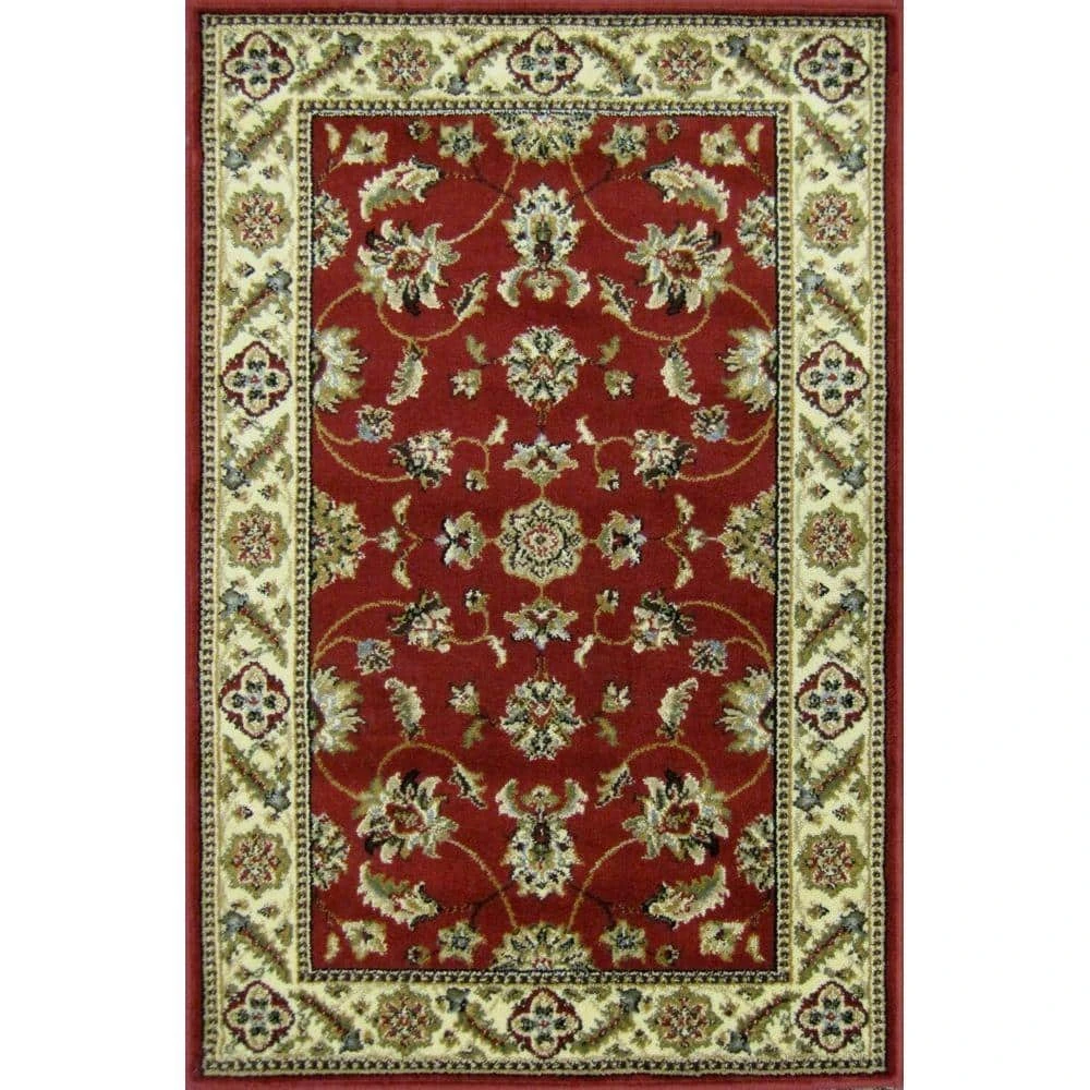 Kazmir Crimson 3 ft. x 4 ft. Precut Scatter Rug by TrafficMaster 3 Kazmir Crimson 3 ft. x 4 ft. Precut Scatter Rug by TrafficMaster