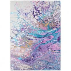 Copeland Lavender 3 ft. x 5 ft. Abstract Area Rug by Addison Rugs