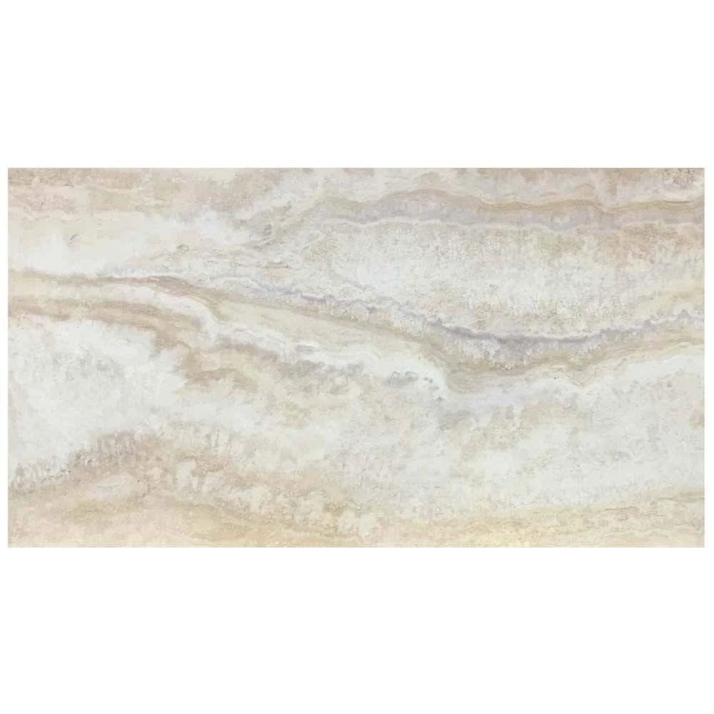 Light Grey 12 in. x 24 in. Travertine Peel and Stick Vinyl Tile Flooring (20 sq. ft. / case) by TrafficMaster 3 Light Grey 12 in. x 24 in. Travertine Peel and Stick Vinyl Tile Flooring (20 sq. ft. / case) by TrafficMaster
