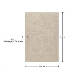 Delano 4 Linen 3 ft. 6 in. x 5 ft. 6 in. Area Rug by Addison Rugs -TrafficMaster || Addison Rugs Sales linen addison rugs area rugs hddl4li4x6 76 1000