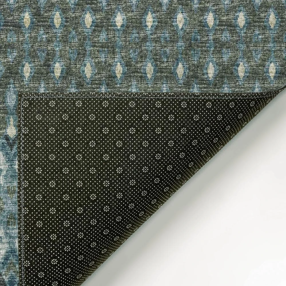 Evolve Mineral Blue 8 ft. x 10 ft. Ikat Area Rug by Addison Rugs 5 Evolve Mineral Blue 8 ft. x 10 ft. Ikat Area Rug by Addison Rugs - Image 3