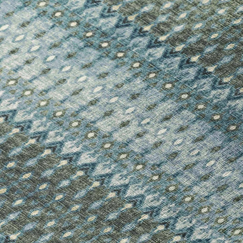 Evolve Mineral Blue 8 ft. x 10 ft. Ikat Area Rug by Addison Rugs 11 Evolve Mineral Blue 8 ft. x 10 ft. Ikat Area Rug by Addison Rugs - Image 9