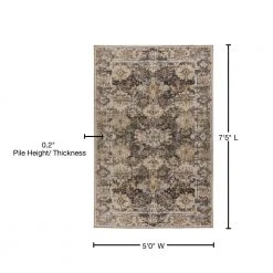 Fergus 6 Mocha 5 ft. x 7 ft. 5 in. Area Rug by Addison Rugs 22 Fergus 6 Mocha 5 ft. x 7 ft. 5 in. Area Rug by Addison Rugs -TrafficMaster || Addison Rugs Sales mocha addison rugs area rugs hdfg6mo5x7 76 1000