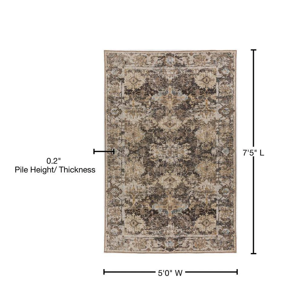 Fergus 6 Mocha 5 ft. x 7 ft. 5 in. Area Rug by Addison Rugs 12 Fergus 6 Mocha 5 ft. x 7 ft. 5 in. Area Rug by Addison Rugs - Image 10