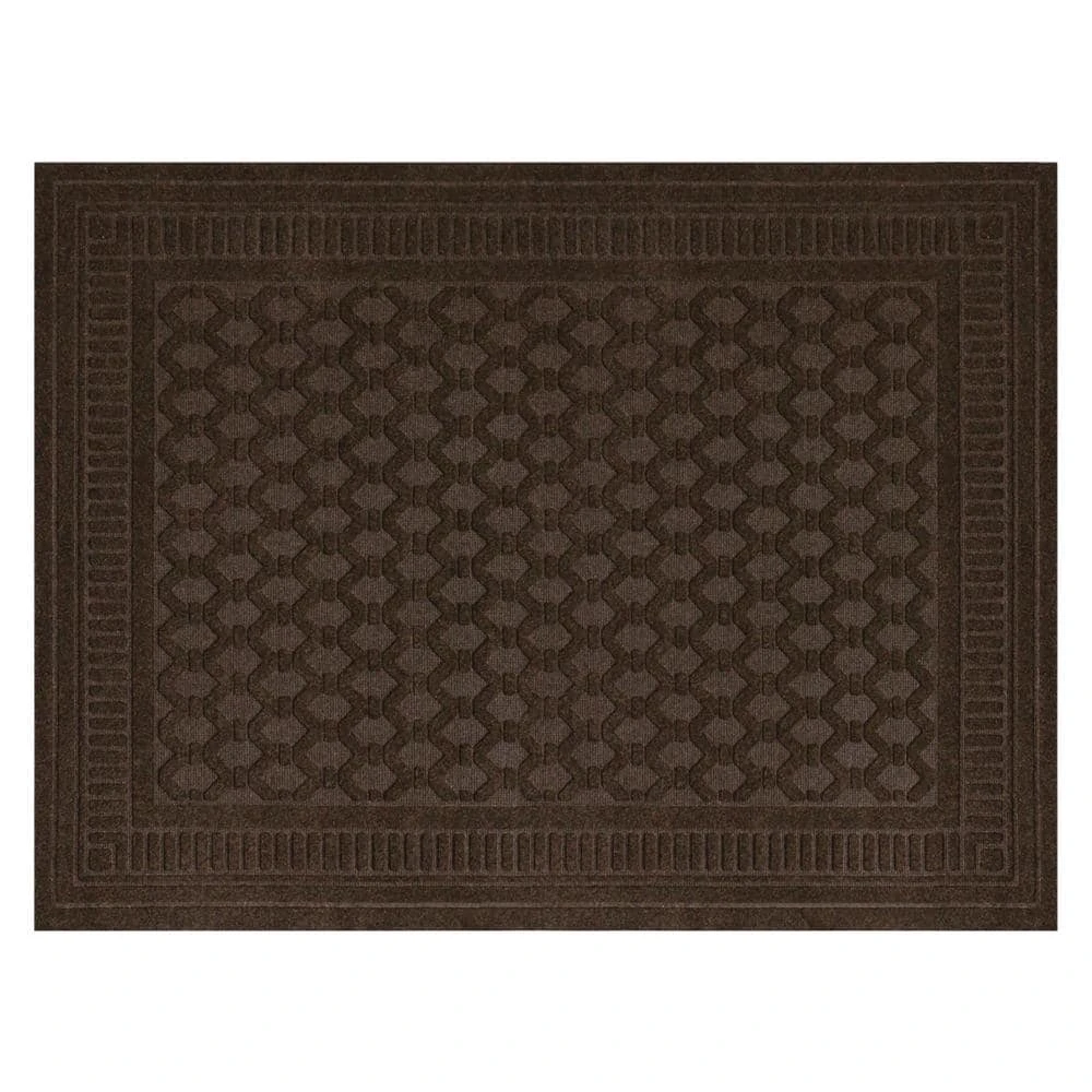 Embossed Mocha 3 ft. x 4 ft. Door Mat by TrafficMaster 3 Embossed Mocha 3 ft. x 4 ft. Door Mat by TrafficMaster
