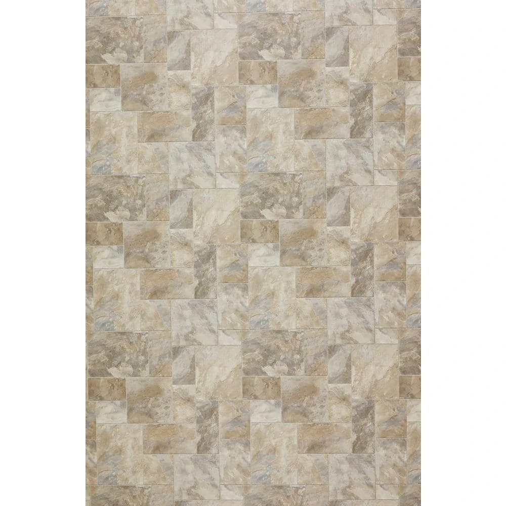 Modular Natural Slate Stone Residential Vinyl Sheet Flooring 12ft. Wide x Cut to Length by TrafficMaster 10 Modular Natural Slate Stone Residential Vinyl Sheet Flooring 12ft. Wide x Cut to Length by TrafficMaster - Image 8