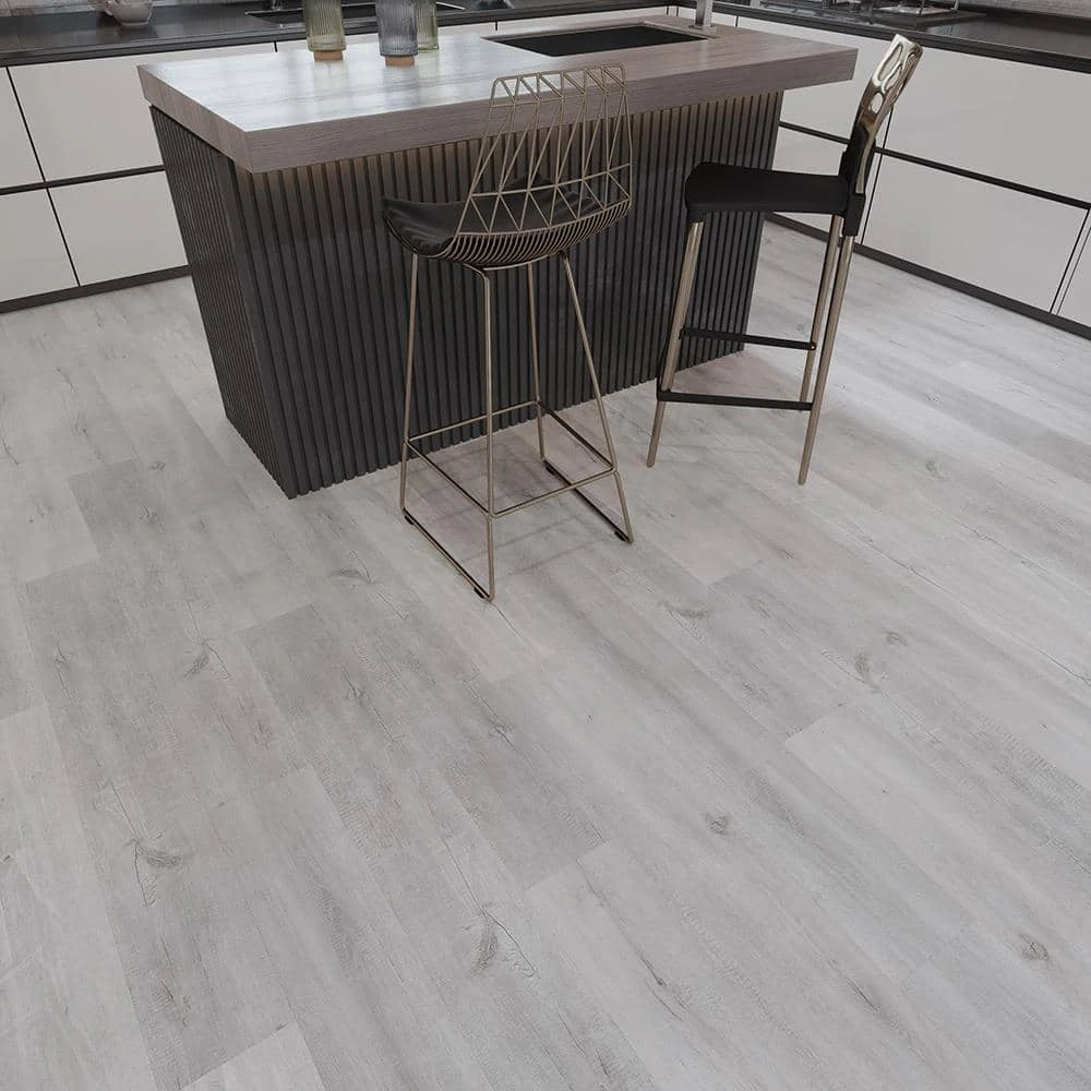 SPC 7-/16 in. W Mont-Orford Gray Oak Waterproof Click-Lock Luxury Vinyl Plank Flooring (28.84 sq. ft./Case) by TrafficMaster 8 SPC 7-/16 in. W Mont-Orford Gray Oak Waterproof Click-Lock Luxury Vinyl Plank Flooring (28.84 sq. ft./Case) by TrafficMaster - Image 6