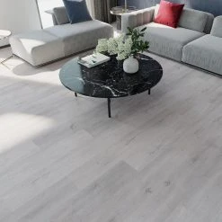 SPC 7-/16 in. W Mont-Orford Gray Oak Waterproof Click-Lock Luxury Vinyl Plank Flooring (28.84 sq. ft./Case) by TrafficMaster 11 SPC 7-/16 in. W Mont-Orford Gray Oak Waterproof Click-Lock Luxury Vinyl Plank Flooring (28.84 sq. ft./Case) by TrafficMaster -TrafficMaster || Addison Rugs Sales mont orford gray oak trafficmaster vinyl plank flooring tm2106 4f 1000
