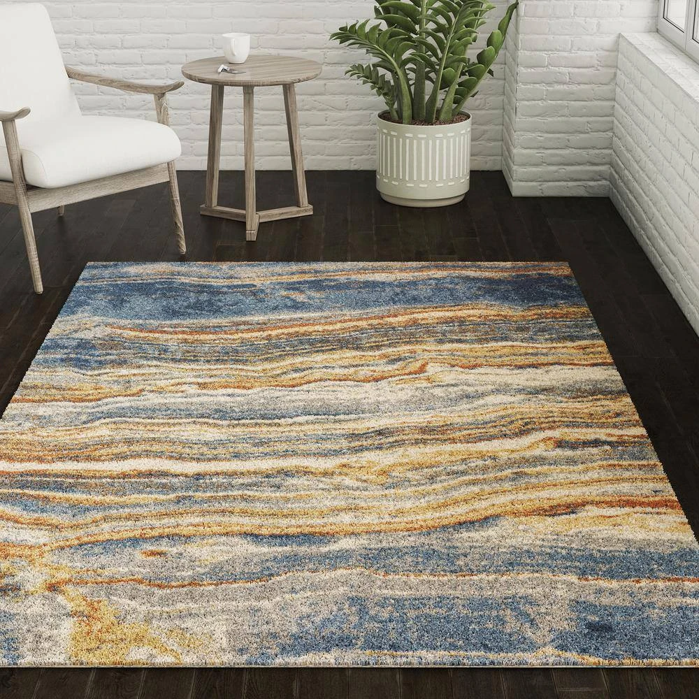 Ankara 18 Multi 8 Ft. x 10 Ft. Geode Area Rug by Addison Rugs 13 Ankara 18 Multi 8 Ft. x 10 Ft. Geode Area Rug by Addison Rugs - Image 11