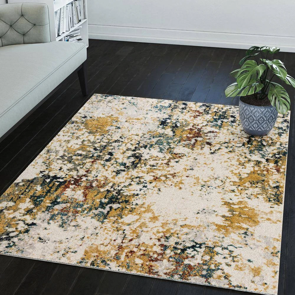 Gentry 26 Multi 9 Ft. 4 In. x 13 Ft. 2 In. Abstract Watercolor Area Rug by Addison Rugs 13 Gentry 26 Multi 9 Ft. 4 In. x 13 Ft. 2 In. Abstract Watercolor Area Rug by Addison Rugs - Image 11