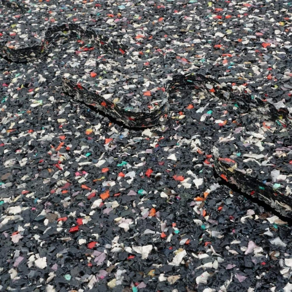 18 in. x 18 in. Rubber Gym/Exercise Flooring Tiles with Nike Grind (14.32 sq. ft.) (6-Pack) Colors will Vary by TrafficMaster 9 18 in. x 18 in. Rubber Gym/Exercise Flooring Tiles with Nike Grind (14.32 sq. ft.) (6-Pack) Colors will Vary by TrafficMaster - Image 7