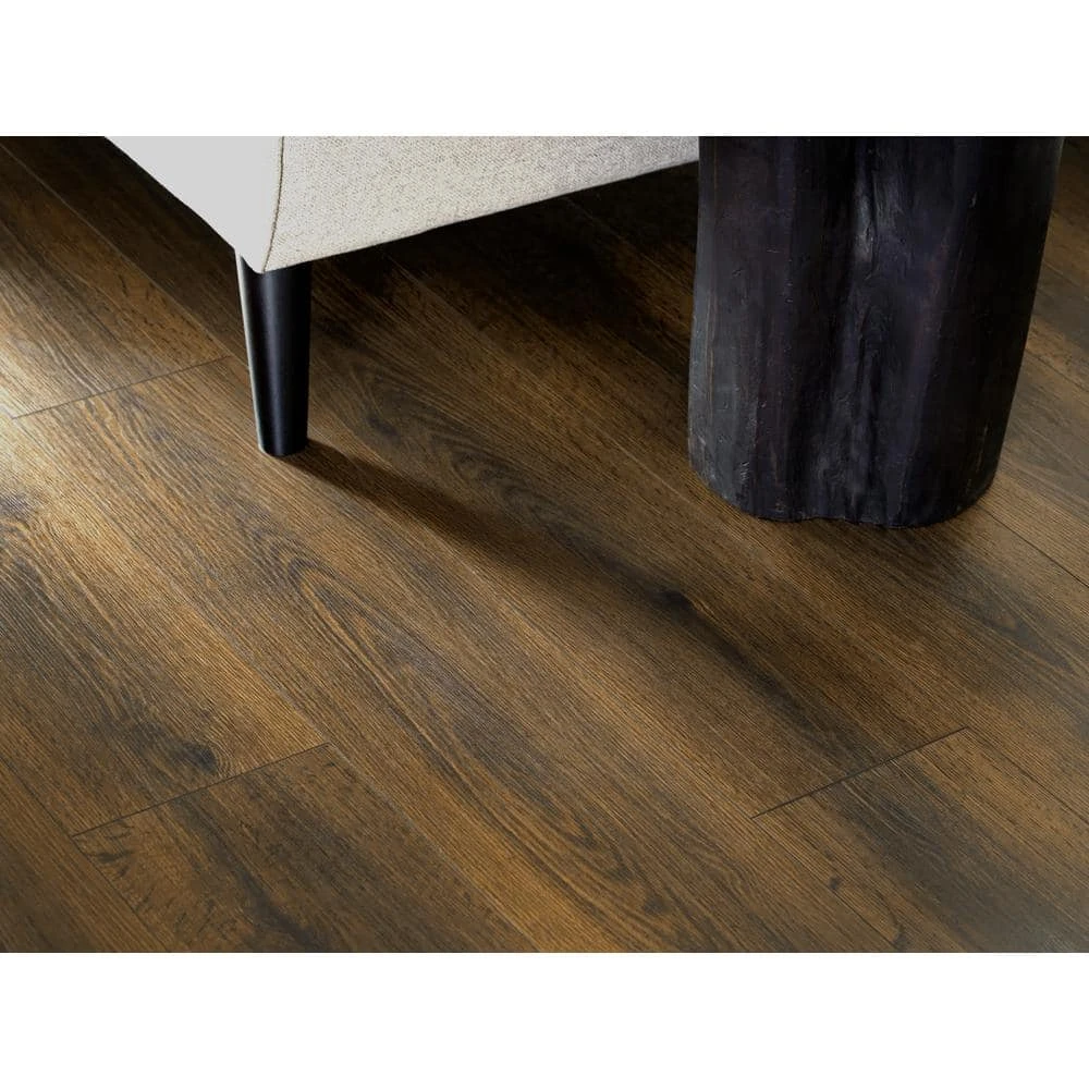Napa River Oak 7 mm T x 7.5 in. W Laminate Wood Flooring (26.8 sq.ft/Case) by TrafficMaster 5 Napa River Oak 7 mm T x 7.5 in. W Laminate Wood Flooring (26.8 sq.ft/Case) by TrafficMaster - Image 3