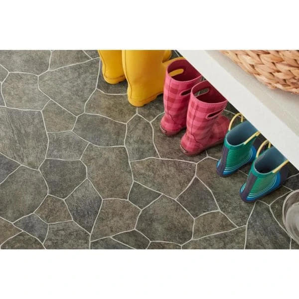 Natural Paver Residential Vinyl Sheet Flooring 12ft. Wide x Cut to Length by TrafficMaster 7 Natural Paver Residential Vinyl Sheet Flooring 12ft. Wide x Cut to Length by TrafficMaster - Image 5
