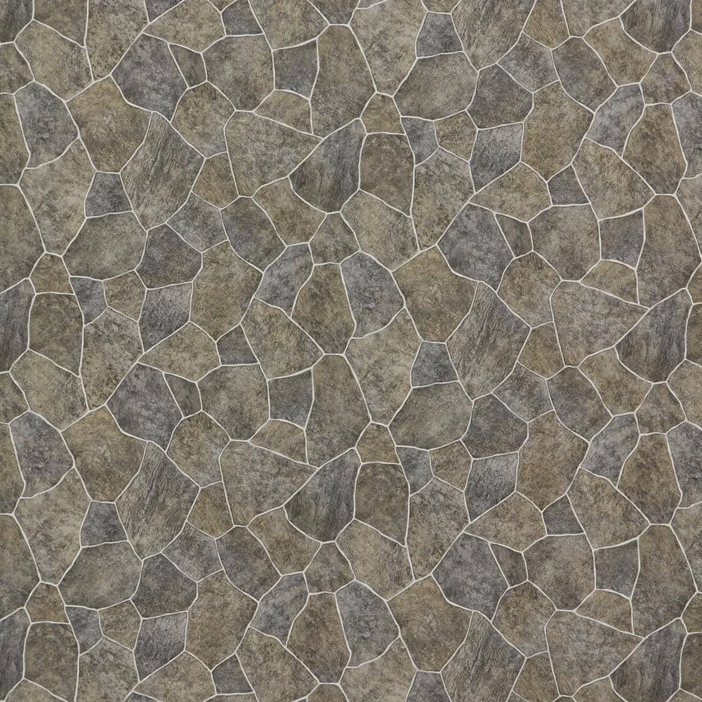 Natural Paver Residential Vinyl Sheet Flooring 12ft. Wide x Cut to Length by TrafficMaster 3 Natural Paver Residential Vinyl Sheet Flooring 12ft. Wide x Cut to Length by TrafficMaster