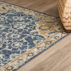 Fergus 3 Navy 2 ft. 3 in. x 7 ft. 5 in. Runner Rug by Addison Rugs -TrafficMaster || Addison Rugs Sales navy addison rugs area rugs hdfg3na2x7 1d 1000