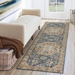 Fergus 3 Navy 2 ft. 3 in. x 7 ft. 5 in. Runner Rug by Addison Rugs -TrafficMaster || Addison Rugs Sales navy addison rugs area rugs hdfg3na2x7 31 1000