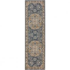 Fergus 3 Navy 2 ft. 3 in. x 7 ft. 5 in. Runner Rug by Addison Rugs