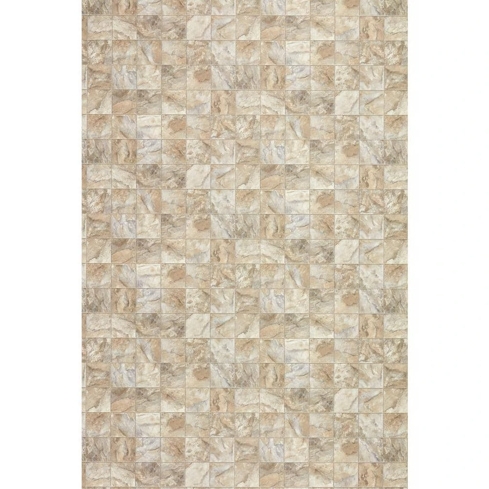Neutral Square Slate Stone Residential Vinyl Sheet Flooring 12ft. Wide x Cut to Length by TrafficMaster 10 Neutral Square Slate Stone Residential Vinyl Sheet Flooring 12ft. Wide x Cut to Length by TrafficMaster - Image 8