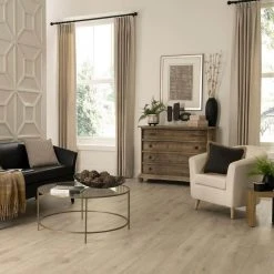 Oak Knoll 8 mm T x 7.48 in. W Water Resistant Laminate Wood Flooring (23.69 sq.ft/Case) by TrafficMaster 11 Oak Knoll 8 mm T x 7.48 in. W Water Resistant Laminate Wood Flooring (23.69 sq.ft/Case) by TrafficMaster -TrafficMaster || Addison Rugs Sales oak knoll trafficmaster laminate wood flooring tm3 31 1000