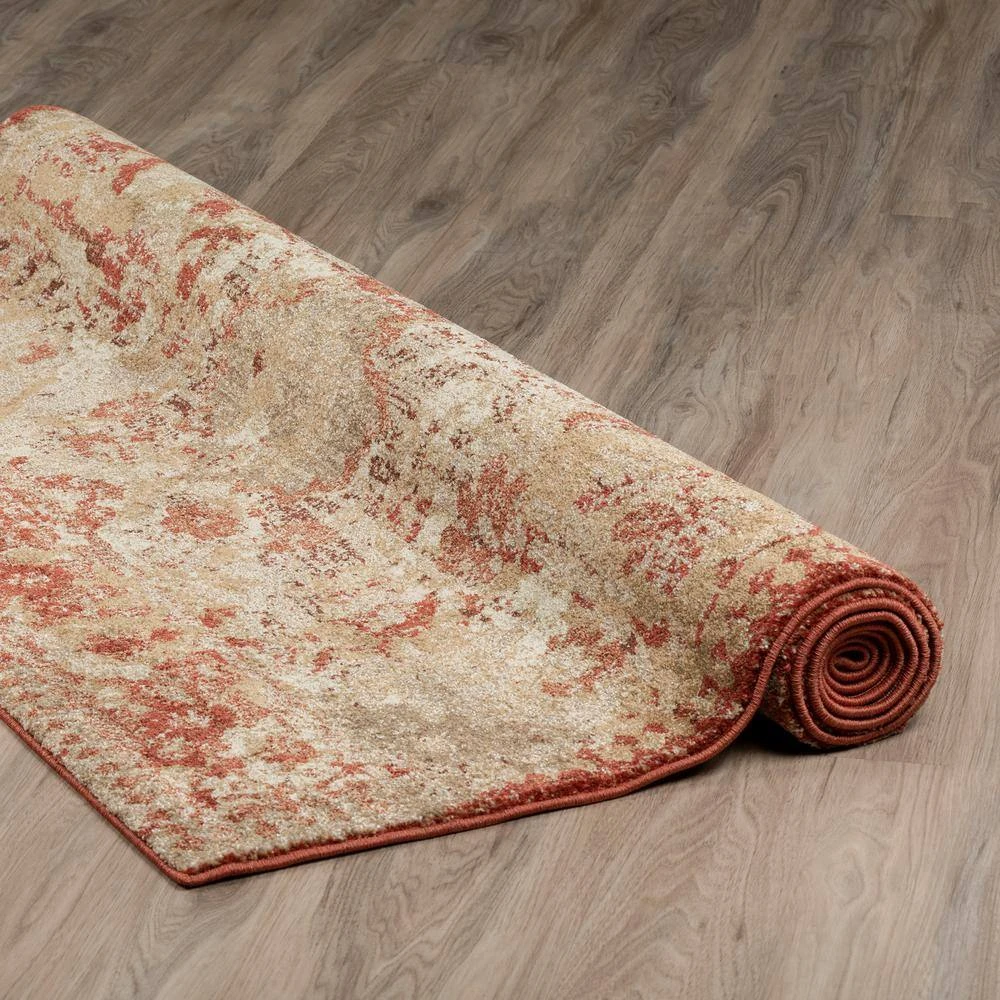 Provincial 4 Paprika 9 ft. 6 x 13 ft. 2 Distressed Persian Area Rug by Addison Rugs 7 Provincial 4 Paprika 9 ft. 6 x 13 ft. 2 Distressed Persian Area Rug by Addison Rugs - Image 5
