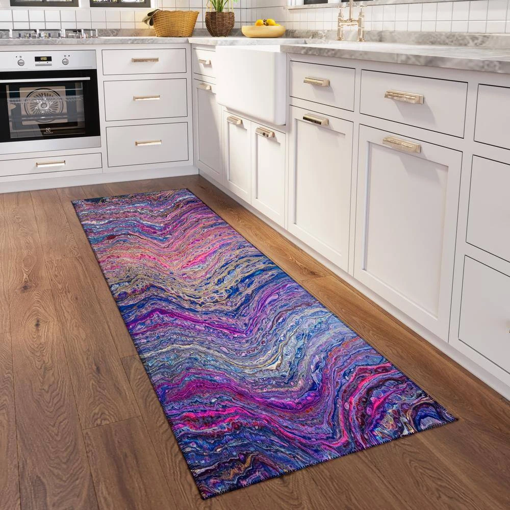 Copeland Passion 2 ft. 3 in. x 7 ft. 6 in. Abstract Runner Rug by Addison Rugs 11 Copeland Passion 2 ft. 3 in. x 7 ft. 6 in. Abstract Runner Rug by Addison Rugs - Image 9