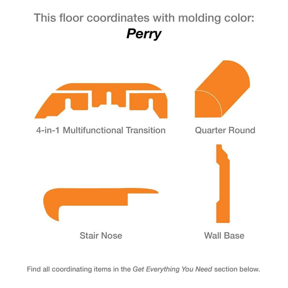 Perry Hickory 8mm T x 4.92 in. W Laminate Wood Flooring (16.33 sq.ft/Case) by TrafficMaster 7 Perry Hickory 8mm T x 4.92 in. W Laminate Wood Flooring (16.33 sq.ft/Case) by TrafficMaster - Image 5