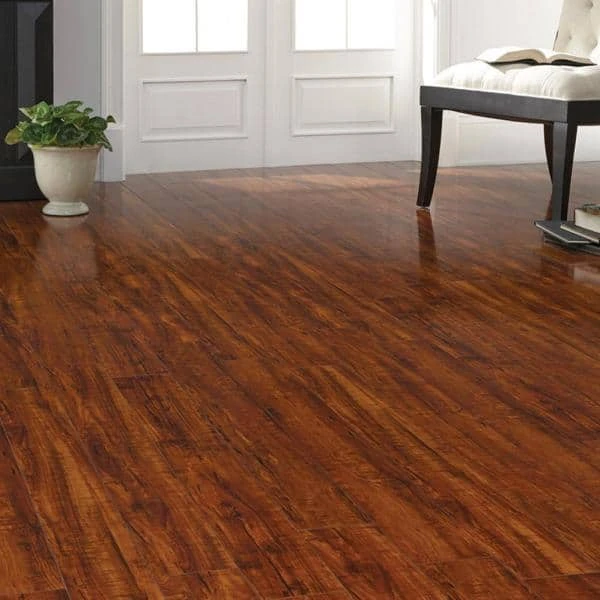 Perry Hickory 8mm T x 4.92 in. W Laminate Wood Flooring (16.33 sq.ft/Case) by TrafficMaster 4 Perry Hickory 8mm T x 4.92 in. W Laminate Wood Flooring (16.33 sq.ft/Case) by TrafficMaster - Image 2
