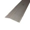 Pewter Fluted 72 in. x 2 in. Carpet Trim by TrafficMaster -TrafficMaster || Addison Rugs Sales pewter fluted trafficmaster carpet transition strips 18532 64 1000