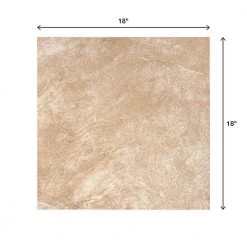 Portland Stone Beige 18 in. x 18 in. Glazed Ceramic Floor and Wall Tile (17.44 sq. ft. / case) by TrafficMaster -TrafficMaster || Addison Rugs Sales portland stone beige trafficmaster ceramic tile pt011818hd1pv 66 1000