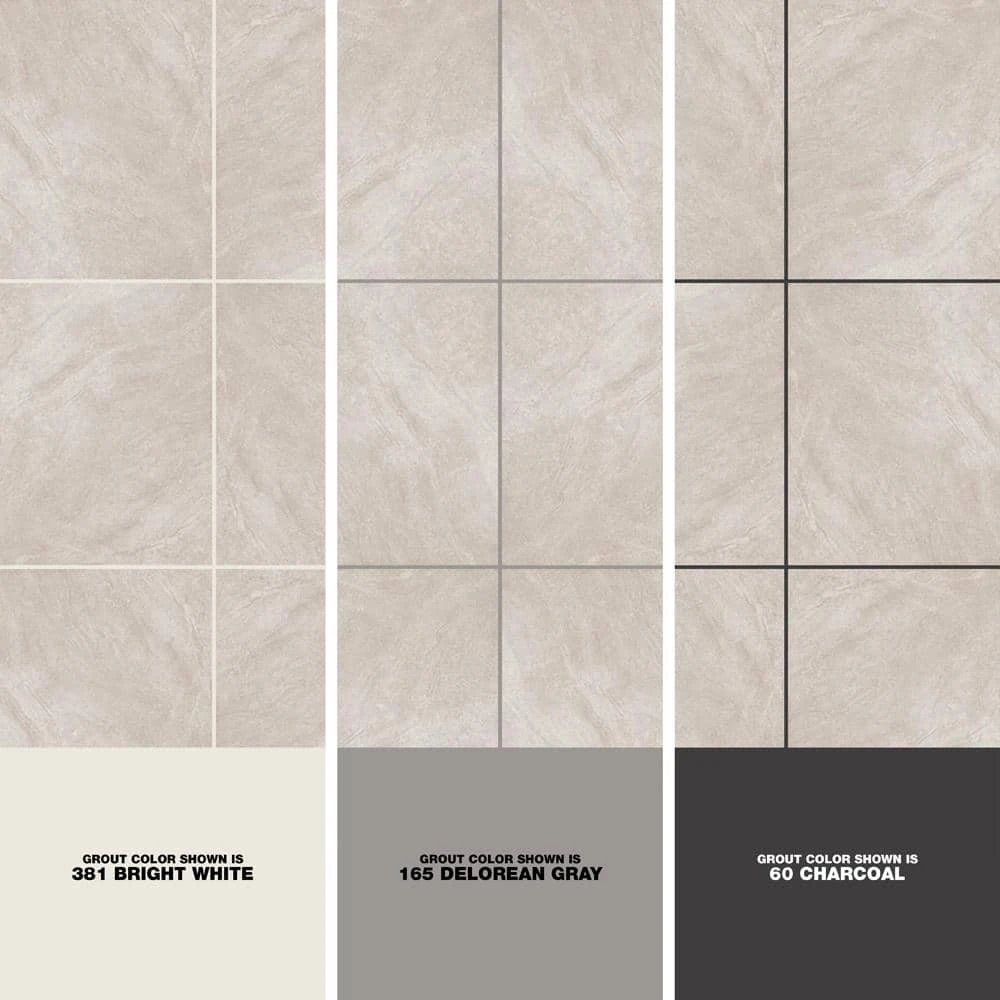 Portland Stone Gray 18 in. x 18 in. Glazed Ceramic Floor and Wall Tile (17.44 sq. ft. / case) by TrafficMaster 6 Portland Stone Gray 18 in. x 18 in. Glazed Ceramic Floor and Wall Tile (17.44 sq. ft. / case) by TrafficMaster - Image 4