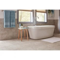 Portland Stone Gray 18 in. x 18 in. Glazed Ceramic Floor and Wall Tile (17.44 sq. ft. / case) by TrafficMaster 24 Portland Stone Gray 18 in. x 18 in. Glazed Ceramic Floor and Wall Tile (17.44 sq. ft. / case) by TrafficMaster -TrafficMaster || Addison Rugs Sales portland stone gray trafficmaster ceramic tile ulmk18181pv 1f 1000