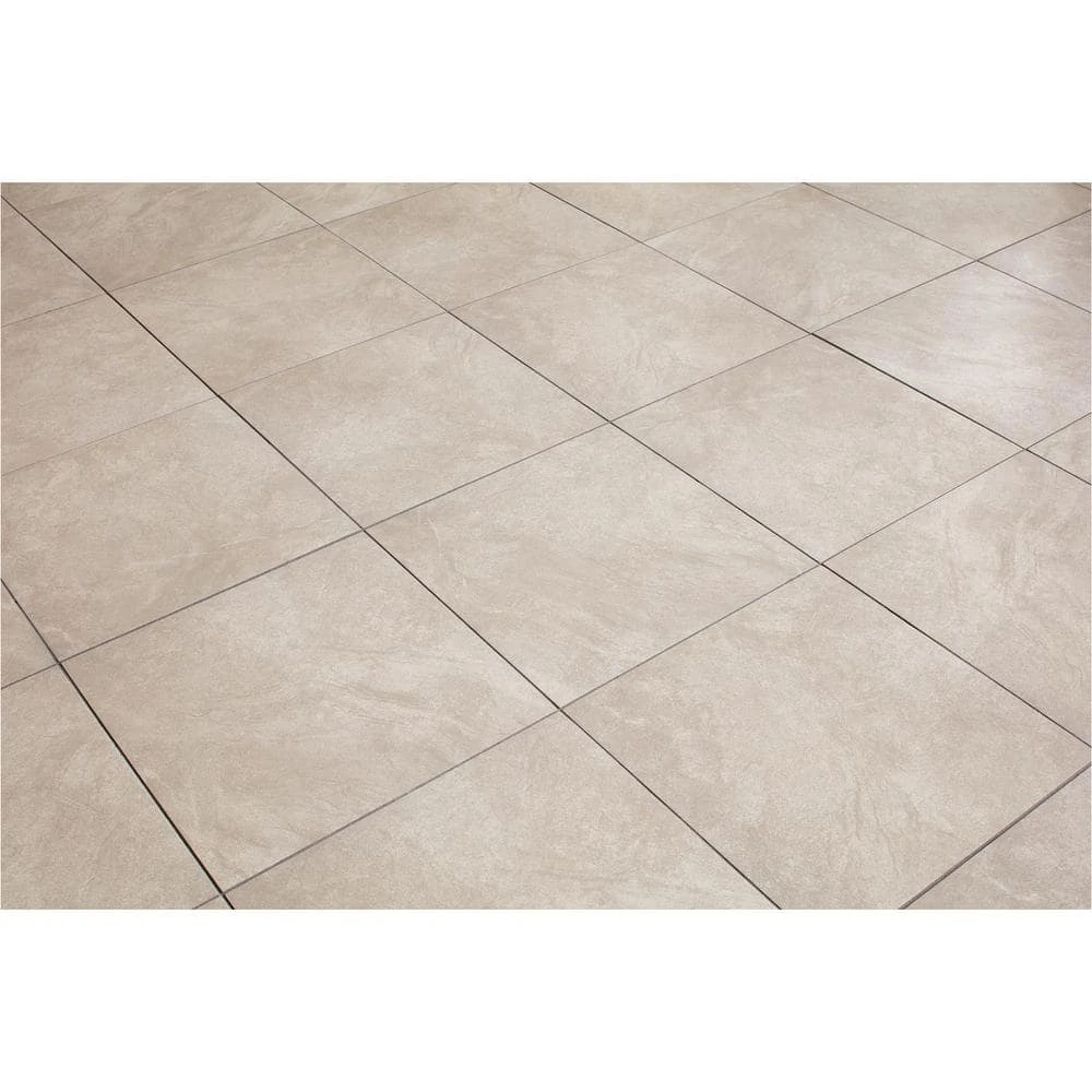 Portland Stone Gray 18 in. x 18 in. Glazed Ceramic Floor and Wall Tile (17.44 sq. ft. / case) by TrafficMaster 9 Portland Stone Gray 18 in. x 18 in. Glazed Ceramic Floor and Wall Tile (17.44 sq. ft. / case) by TrafficMaster - Image 7