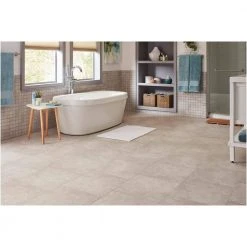 Portland Stone Gray 18 in. x 18 in. Glazed Ceramic Floor and Wall Tile (348.8 sq. ft. / pallet) by TrafficMaster -TrafficMaster || Addison Rugs Sales portland stone gray trafficmaster ceramic tile ulmk1818pl1pv 76 1000