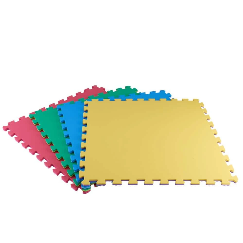Primary Pastel 24 in. x 24 in. x 0.47 in. Foam Playroom Floor Tiles (4 Tiles/Pack) (16 sq. ft.) by TrafficMaster 14 Primary Pastel 24 in. x 24 in. x 0.47 in. Foam Playroom Floor Tiles (4 Tiles/Pack) (16 sq. ft.) by TrafficMaster - Image 12