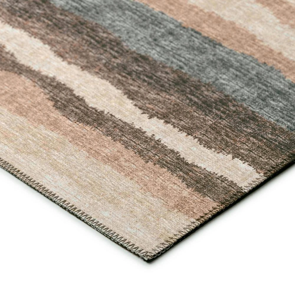 Evolve Sable 10 ft. x 14 ft. Striped Area Rug by Addison Rugs 4 Evolve Sable 10 ft. x 14 ft. Striped Area Rug by Addison Rugs - Image 2