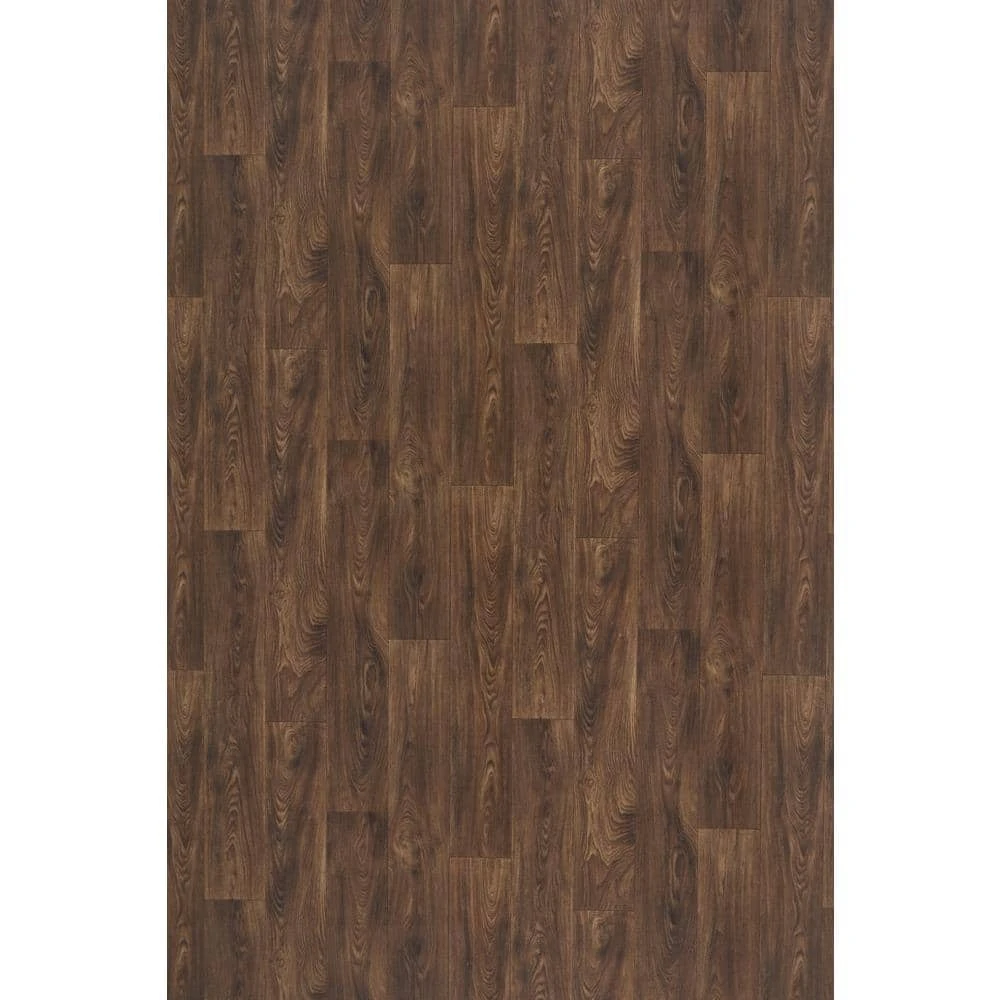 Scorched Walnut Natural Wood Residential Vinyl Sheet Flooring 12ft. Wide x Cut to Length by TrafficMaster 9 Scorched Walnut Natural Wood Residential Vinyl Sheet Flooring 12ft. Wide x Cut to Length by TrafficMaster - Image 7