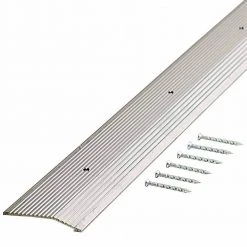 Silver Fluted 36 in. x 1-3/8 in. Carpet Trim by TrafficMaster