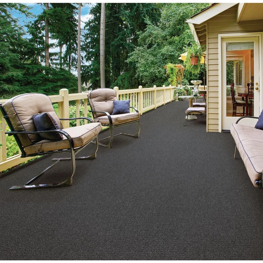 Elevations - Color Sky Grey 12 ft. Indoor/Outdoor Ribbed Texture Carpet by TrafficMaster 5 Elevations - Color Sky Grey 12 ft. Indoor/Outdoor Ribbed Texture Carpet by TrafficMaster - Image 3
