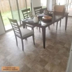 Pro Basic Refined Slate Neutral Stone Residential Vinyl Sheet Flooring 12ft. Wide x Cut to Length by TrafficMaster -TrafficMaster || Addison Rugs Sales slate neutral trafficmaster vinyl sheet flooring c9770406k536g14 40 1000