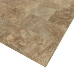Pro Basic Refined Slate Neutral Stone Residential Vinyl Sheet Flooring 12ft. Wide x Cut to Length by TrafficMaster -TrafficMaster || Addison Rugs Sales slate neutral trafficmaster vinyl sheet flooring c9770406k536g14 4f 1000