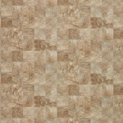 Pro Basic Refined Slate Neutral Stone Residential Vinyl Sheet Flooring 12ft. Wide x Cut to Length by TrafficMaster